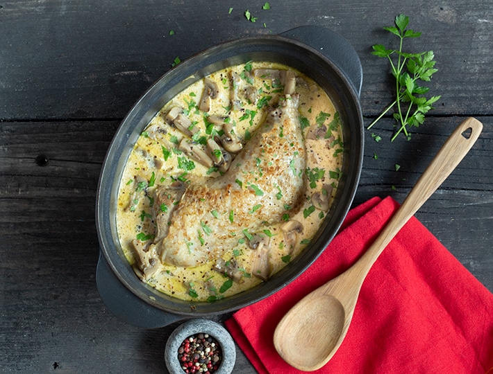 Cuisse de dinde en cocotte - Recette Maitre CoQ