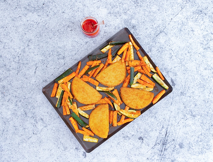 Nous vous proposons cette recette de cordons bleus aux frites de légumes. Une alternative plus saine aux frites de pommes de terre habituelles.