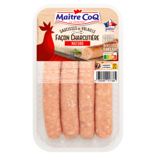 saucisses-de-volaille-facon-charcutiere-nature