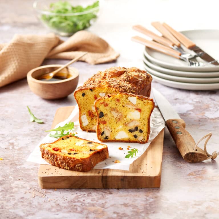 aiguillette poulet tomate origan cake